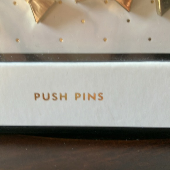 Kate Spade: Gold Tone Push Pins- 24 Count- IOB - Picture 3 of 16